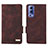 Coque Portefeuille Livre Cuir Etui Clapet L07Z pour Vivo iQOO Z3 5G Marron