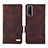 Coque Portefeuille Livre Cuir Etui Clapet L07Z pour Vivo Y12s Marron