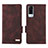 Coque Portefeuille Livre Cuir Etui Clapet L07Z pour Vivo Y53s 4G Marron