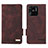 Coque Portefeuille Livre Cuir Etui Clapet L07Z pour Xiaomi Redmi 10 India Marron