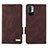 Coque Portefeuille Livre Cuir Etui Clapet L07Z pour Xiaomi Redmi Note 10 5G Marron