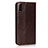 Coque Portefeuille Livre Cuir Etui Clapet L08 pour Huawei Honor 9X Marron