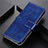 Coque Portefeuille Livre Cuir Etui Clapet L08 pour Oppo A53 Bleu