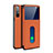 Coque Portefeuille Livre Cuir Etui Clapet L08 pour Oppo Reno3 Pro Orange