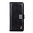 Coque Portefeuille Livre Cuir Etui Clapet L08 pour Realme X7 5G Noir