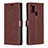 Coque Portefeuille Livre Cuir Etui Clapet L08 pour Samsung Galaxy A21s Marron