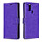 Coque Portefeuille Livre Cuir Etui Clapet L08 pour Samsung Galaxy A21s Violet