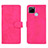 Coque Portefeuille Livre Cuir Etui Clapet L08Z pour Realme C12 Rose Rouge