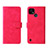 Coque Portefeuille Livre Cuir Etui Clapet L08Z pour Realme C25Y India Rose Rouge