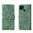 Coque Portefeuille Livre Cuir Etui Clapet L08Z pour Realme C25Y India Vert