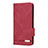 Coque Portefeuille Livre Cuir Etui Clapet L08Z pour Samsung Galaxy S21 Plus 5G Rouge