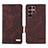 Coque Portefeuille Livre Cuir Etui Clapet L08Z pour Samsung Galaxy S22 Ultra 5G Marron