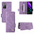 Coque Portefeuille Livre Cuir Etui Clapet L08Z pour Samsung Galaxy Z Fold2 5G Violet