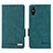 Coque Portefeuille Livre Cuir Etui Clapet L08Z pour Xiaomi Redmi 9AT Vert