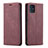 Coque Portefeuille Livre Cuir Etui Clapet L09 pour Samsung Galaxy A51 5G Vin Rouge