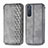 Coque Portefeuille Livre Cuir Etui Clapet L09 pour Sony Xperia 5 II Gris