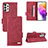 Coque Portefeuille Livre Cuir Etui Clapet L09Z pour Samsung Galaxy A73 5G Rouge