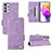 Coque Portefeuille Livre Cuir Etui Clapet L09Z pour Samsung Galaxy A73 5G Violet