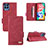 Coque Portefeuille Livre Cuir Etui Clapet L09Z pour Samsung Galaxy M33 5G Rouge