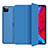 Coque Portefeuille Livre Cuir Etui Clapet L10 pour Apple iPad Pro 11 (2022) Bleu