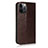 Coque Portefeuille Livre Cuir Etui Clapet L10 pour Apple iPhone 12 Pro Max Marron