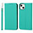 Coque Portefeuille Livre Cuir Etui Clapet L10 pour Apple iPhone 13 Vert