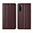 Coque Portefeuille Livre Cuir Etui Clapet L10 pour OnePlus Nord Marron