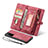 Coque Portefeuille Livre Cuir Etui Clapet L10 pour Samsung Galaxy Note 20 5G Rouge