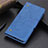 Coque Portefeuille Livre Cuir Etui Clapet L10 pour Samsung Galaxy S20 FE 4G Bleu