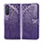 Coque Portefeuille Livre Cuir Etui Clapet L10 pour Sony Xperia 5 II Violet