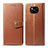 Coque Portefeuille Livre Cuir Etui Clapet L10 pour Xiaomi Poco X3 Marron