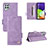 Coque Portefeuille Livre Cuir Etui Clapet L10Z pour Samsung Galaxy A22 4G Violet