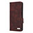 Coque Portefeuille Livre Cuir Etui Clapet L10Z pour Samsung Galaxy A32 4G Marron