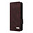 Coque Portefeuille Livre Cuir Etui Clapet L10Z pour Samsung Galaxy Z Fold3 5G Marron