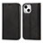 Coque Portefeuille Livre Cuir Etui Clapet L11 pour Apple iPhone 13 Mini Noir