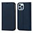 Coque Portefeuille Livre Cuir Etui Clapet L11 pour Apple iPhone 14 Pro Max Bleu