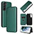 Coque Portefeuille Livre Cuir Etui Clapet L11Z pour Samsung Galaxy S22 Plus 5G Vert