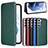 Coque Portefeuille Livre Cuir Etui Clapet L12Z pour Samsung Galaxy S21 FE 5G Petit