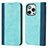 Coque Portefeuille Livre Cuir Etui Clapet L13 pour Apple iPhone 14 Pro Max Bleu Ciel