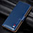 Coque Portefeuille Livre Cuir Etui Clapet L14 pour Huawei P40 Lite E Bleu