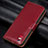 Coque Portefeuille Livre Cuir Etui Clapet L14 pour Huawei P40 Lite E Vin Rouge