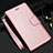 Coque Portefeuille Livre Cuir Etui Clapet L16 pour Realme C11 Or Rose