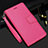 Coque Portefeuille Livre Cuir Etui Clapet L16 pour Realme C11 Rose Rouge