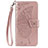 Coque Portefeuille Livre Cuir Etui Clapet L17 pour Samsung Galaxy A41 Or Rose