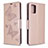 Coque Portefeuille Livre Cuir Etui Clapet L17 pour Samsung Galaxy A71 5G Or Rose