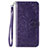 Coque Portefeuille Livre Cuir Etui Clapet L18 pour Huawei Y7p Violet