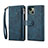 Coque Portefeuille Livre Cuir Etui Clapet L20 pour Apple iPhone 13 Bleu