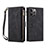 Coque Portefeuille Livre Cuir Etui Clapet L20 pour Apple iPhone 14 Pro Max Noir