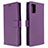 Coque Portefeuille Livre Cuir Etui Clapet L22 pour Samsung Galaxy A71 5G Violet