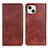 Coque Portefeuille Livre Cuir Etui Clapet L25 pour Apple iPhone 13 Marron